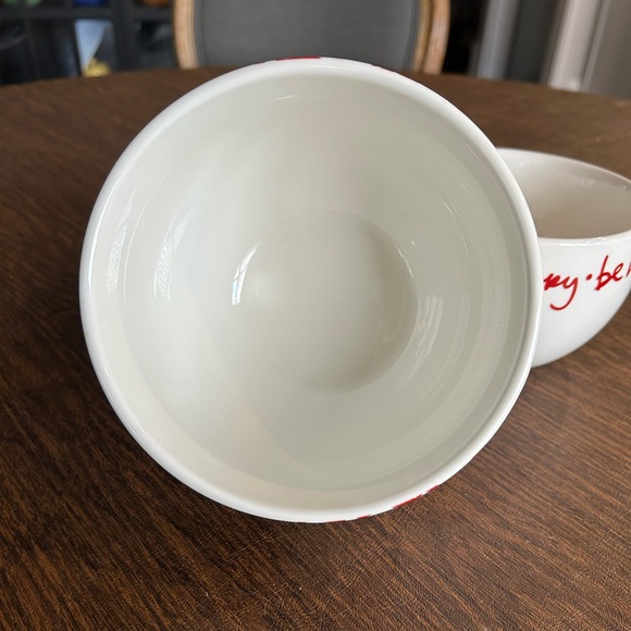 Crate and Barrel Set of 3 Holiday Nesting Bowls - Picture 9 of 11